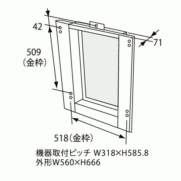 TC-7D　ノーリツ（Noritz）扉内設置ケース 給湯器関連部材 0700675