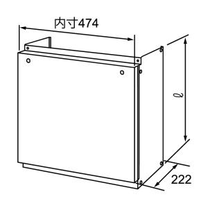 ノーリツ（NORITZ） 給湯器 部材 【扉内ケースTC-3 0706513】 扉内設置