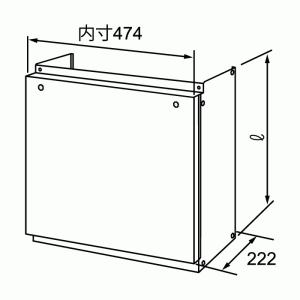 ノーリツ（NORITZ） 配管カバーH41 450 配管カバー 給湯器関連部材