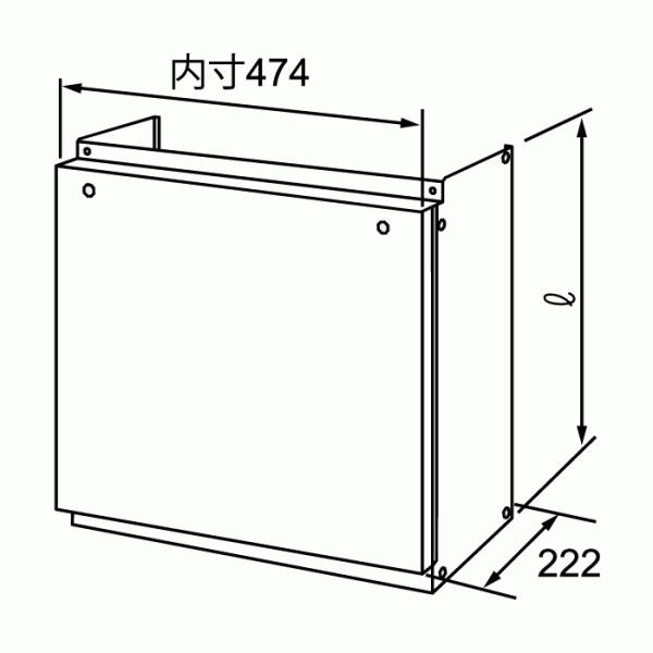 配管カバーH41 600 ノーリツ　Noritz　配管カバー　給湯器関連部材　0757801