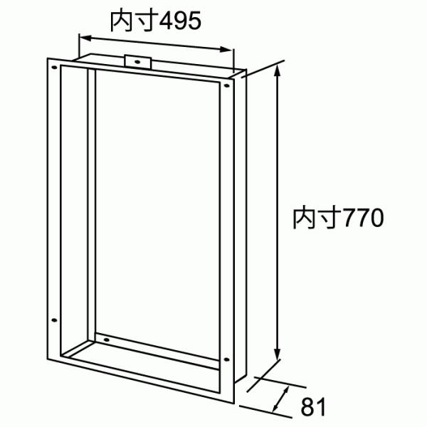 扉内ケースTC-13　ノーリツ　Noritz　扉内設置ケース　給湯器関連部材　0701200
