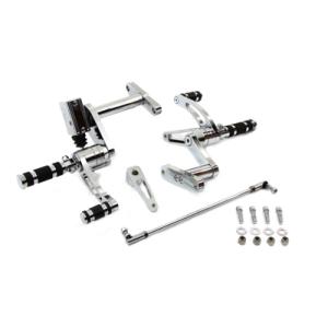 4速 5速 モデル用 クローム ビレット フォワード コントロール キット マスター シリンダー B...