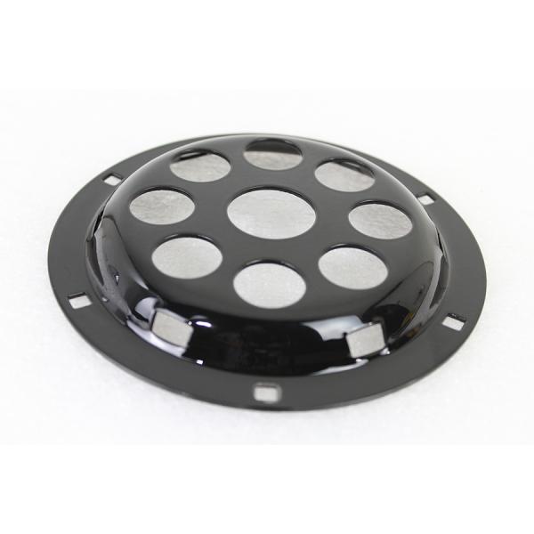 ブラック 黒 ホーン フェイス ホール 穴あき 6インチ Black 6" Horn Face wi...