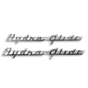 フロント フェンダー ハイドラ グライド エンブレム セット Front Fender Hydra Glide Emblem Set FL 1950-1951 91582-50 ハーレー｜jubana1