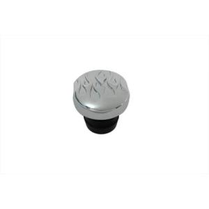 オイル タンク キャップ クローム 炎 Oil Tank Cap FXST 1984-1999 FL...