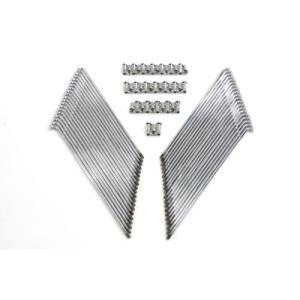 21インチ 6-8ゲージ 長さ242mm スポーク フロント 40本 ニップル 付属 ドロップセンタ...