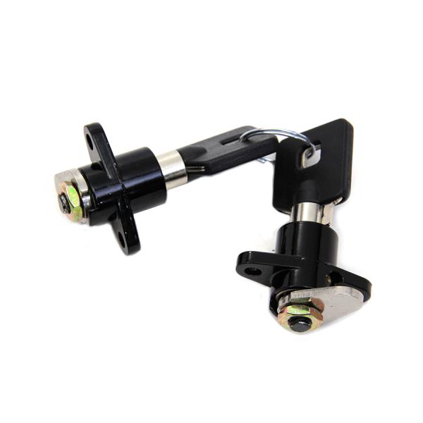 サドルバック ブラック 黒 ロック キー 鍵 カギ 2個セット Black Saddlebag Lo...