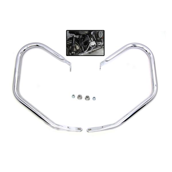 クローム リア フレーム バー セット Chrome Rear Frame Bar Set FLHT...