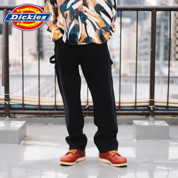 【Dickies】2053MODEL DOUBLE KNEE　DENIM UTILITY PAINT...