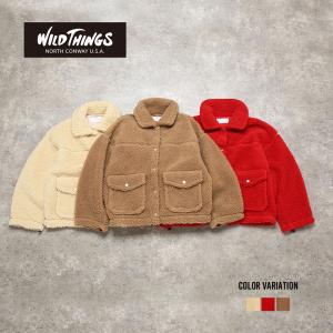 WILDTHINGS【ワイルドシングス】BOA SHORT JACKET/全3色"アウター ジャケット レディース ボア ポケット ふわふわ もこもこ