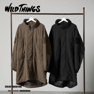 WILDTHINGS◇MONSTER PARKA/ジャケット/XL/ナイロン/BLK/無地