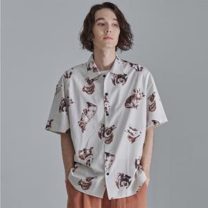 【Revo.】アニマルパターン ショートスリーブ シャツ/全5色 トップス シャツ 半袖 春 夏 柄 カジュアル シンプル おしゃれ ヴィンテージ メンズ