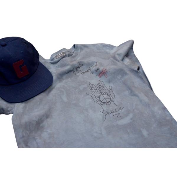 ASCENSION (アセンション）/Hand Peace sigh TeeロングTシャツ 黒部の名...