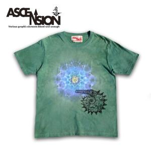 ASCENSION（アセンション）曼荼羅 タイダイ TEEシャツ[Ammonite/Draw The Yen] as-647｜juice16