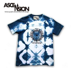 ASCENSION（アセンション）藍染め折り染めTシャツ  as-673｜juice16