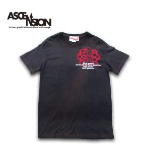 Tシャツ　ASCENSION（アセンション）藍染め・曼荼羅 TEE（Draw the yen）as-719｜juice16