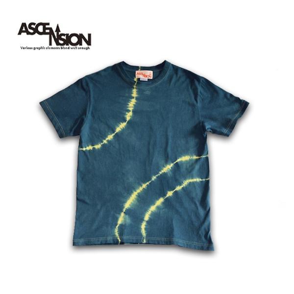 曼荼羅 藍染め Tシャツ ASCENSION（アセンション）インディゴTシャツ 藍染めTシャツ　as...