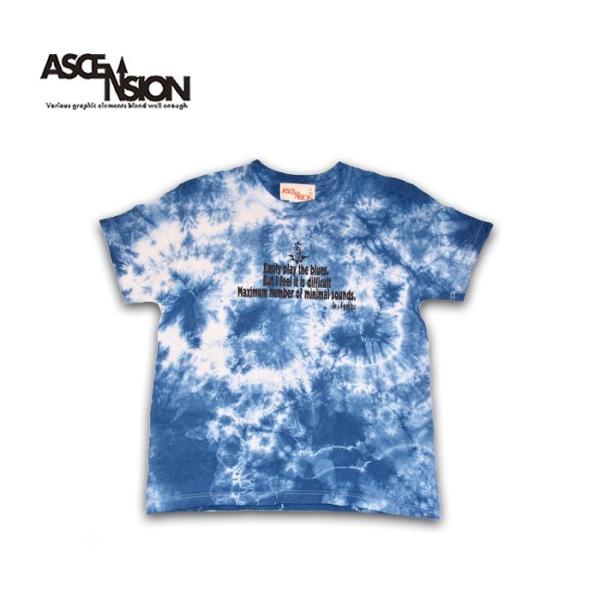 曼荼羅 藍染め Tシャツ ASCENSION（アセンション）インディゴTシャツ 藍染めTシャツ　as...