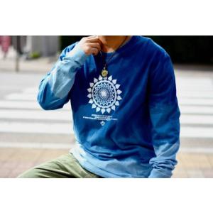 ロングTシャツ ASCENSION（アセンション）INDIGO LONG TEE 藍染グラデーション...