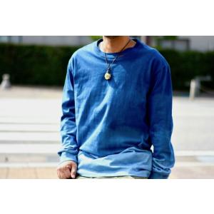 ロングTシャツ ASCENSION（アセンション）INDIGO LONG TEE 藍染グラデーション...