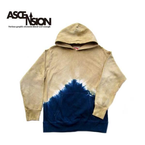 TIE DYE PULL OVER PARKER  タイダイプルオーバーパーカー (黒部の名水染めシ...
