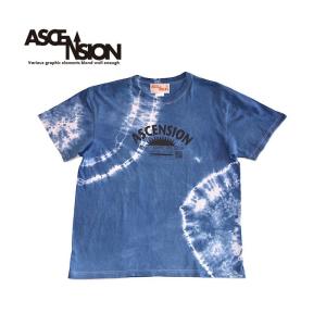 インディゴTシャツ ASCENSION / INDIGO TEE 藍染タイダイ（黒部の名水