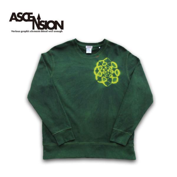 藍染タイダイ曼荼羅トレーナー  黒部の名水染めシリーズ  アセンション 藍染　藍染トレーナー タイダ...