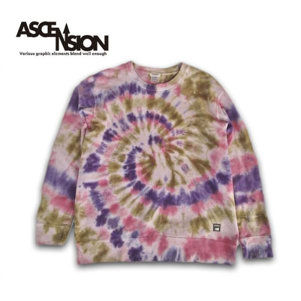 タイダイ スウェット トレーナー アセンション 染め アウトドア キャンプ メンズファッション レデ...