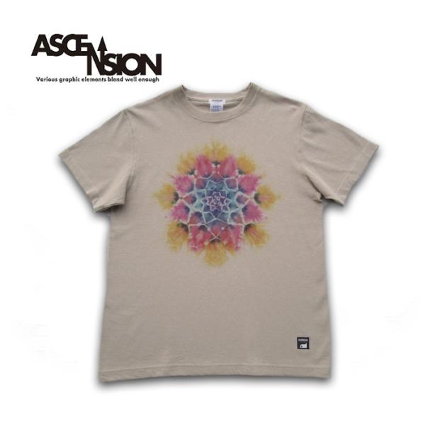 タイダイTシャツ 曼荼羅染め アセンション  黒部の名水染めシリーズ　絞り染め  as-944