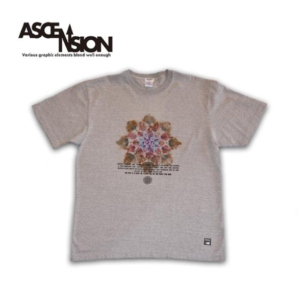 タイダイTシャツ 曼荼羅染め アセンション  黒部の名水染めシリーズ　絞り染め  as-956