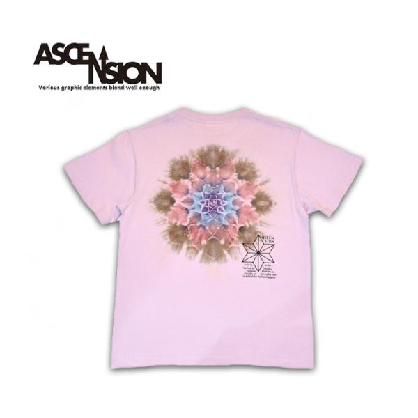 タイダイTシャツ 曼荼羅染め アセンション  黒部の名水染めシリーズ　絞り染め  as-971