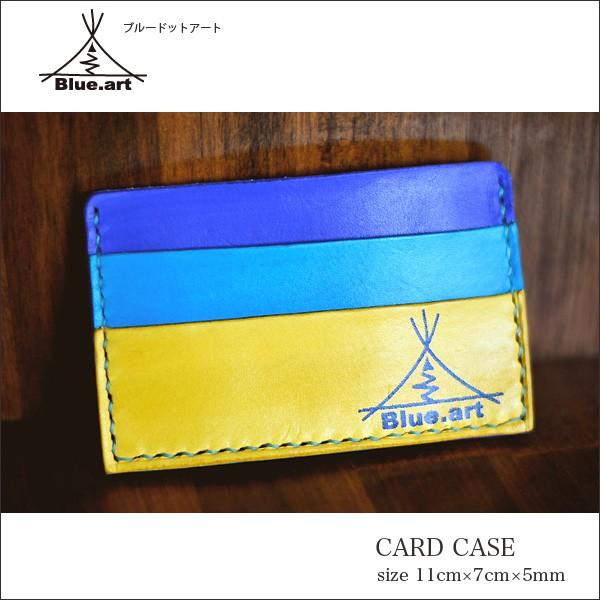 BLUE.art（ブルードットアート）Card case カードケースサドルレザー[Saddle l...