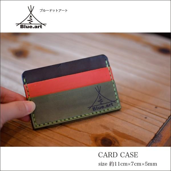 BLUE.art（ブルードットアート）Card case カードケースサドルレザー[Saddle l...