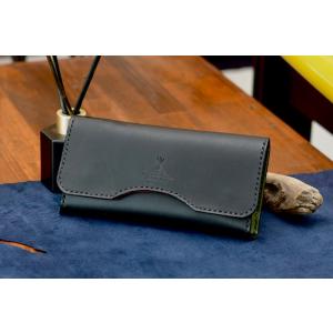 BLUE.ART / NATURAL LEATHER LONG WALLET ブルードットアート レザーウォレット 姫路レザー ハンドメイド 革財布 革 長財布 プレゼント 送料無料 ba-116｜juice16