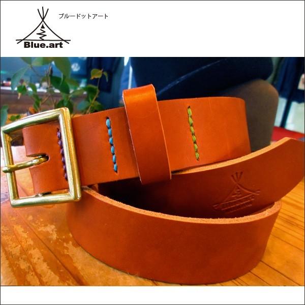 BLUE.art（ブルードットアート）leather belt [blown]　ba-034