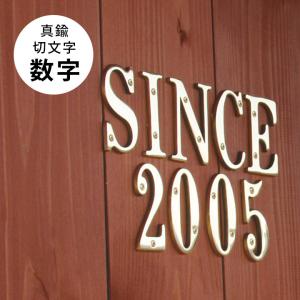 表札 おしゃれ ブラスレター ブラスナンバー 扉 ドア