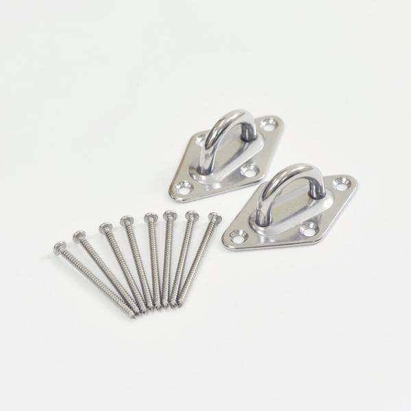 梁・天井部 水平面適応 ステンレス製「CUチェアハンモック用 取付金具セット5」オプション おしゃれ...