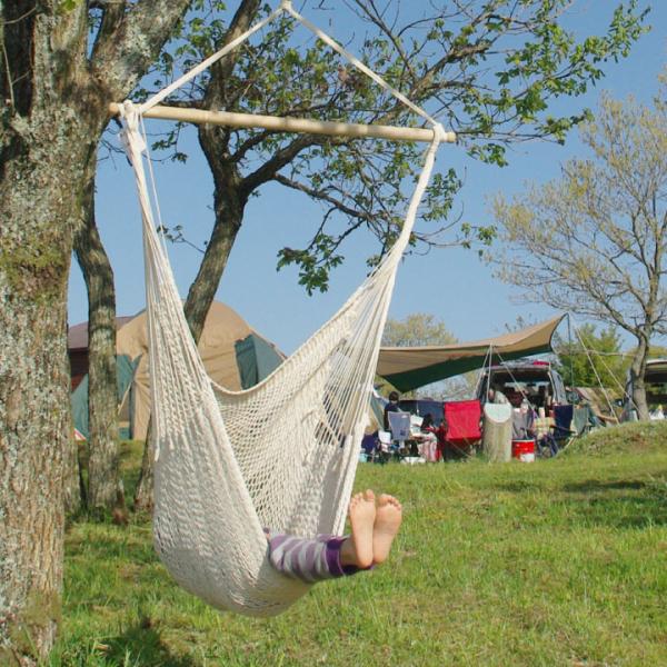 アウトドアやインテリアに「CUチェアハンモック」