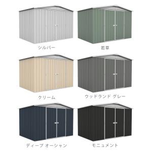 おしゃれ 小屋 物置本体&木製床&アンカー「ユ...の詳細画像2