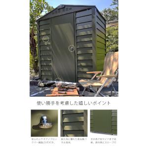 収納 シングルドア 屋外物置「メタルシェッド ...の詳細画像5