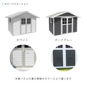 返品不可 屋外物置 倉庫 収納庫 大型 作業部屋 自転車置場 おしゃれ物置 Grosfillex ゴーフィレックス フレンチシェッド グラン 送料別 超特価sale開催値下げ