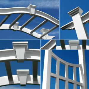 アーチ バラ 樹脂 パーゴラ風庭用ガーデンアーチ バラ ローズ ホワイトフェンス Diy 工具 シリーズ リスボンアーチ 組立式 シリーズ G1susu 郵便ポスト 表札のjuicygarden