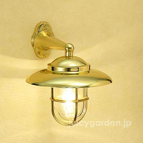 ポーチライト 外灯 門灯 マリンランプ 「真鍮ガーデンライト BR2060 真鍮色 クリアガラス L...