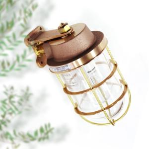真鍮 マリンランプ LED電球付 「 R2号ブラケットゴールド 」 屋外照明 ガーデンライト｜juicygarden