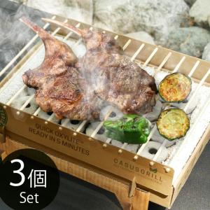 使い捨てバーベキューグリル「カサスグリル社 クラフトグリル （CASUSGRILL CRAFT GRILL） 3個セット」｜juicygarden