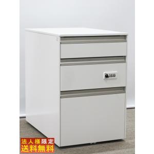 法人限定送料無料 イトーキ インクルード ３段ワゴン ダイヤル錠 ダイヤルキー キャスターワゴン 袖机 脇机 中古オフィス家具