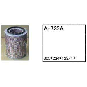 エアーエレメント A-733A 日立 ホイールローダー タイヤショベル LX100-1 フィルター