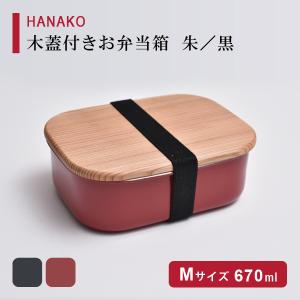 木蓋付きフードボックス ステンレス 小判型 570ml 弁当箱 ゴムバンド
