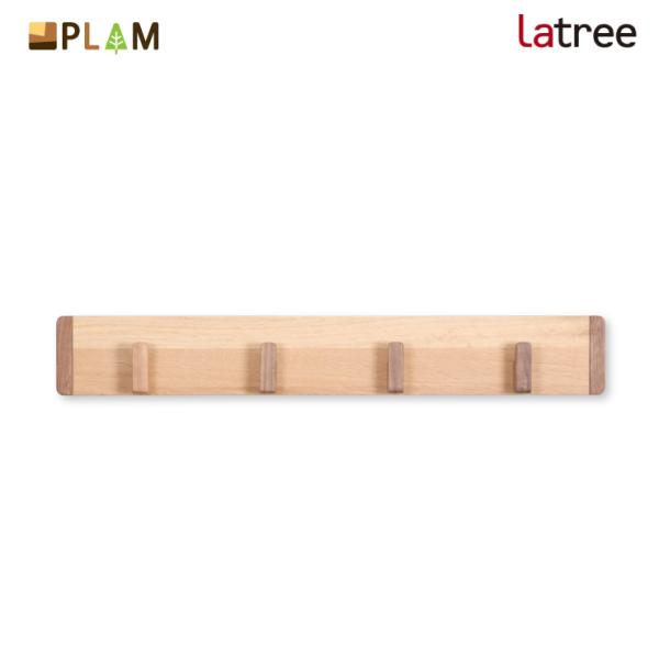 PLAM Latree ウォールフック オーク+ウォルナット 小さな無垢の木 幸せインテリア 飛騨家...