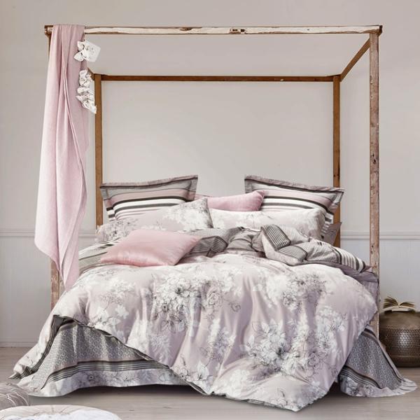 お洒落な花柄高級布団カバー３点セット(シングル) Bella29 (ベッドリネン/シーツ/掛け布団カ...